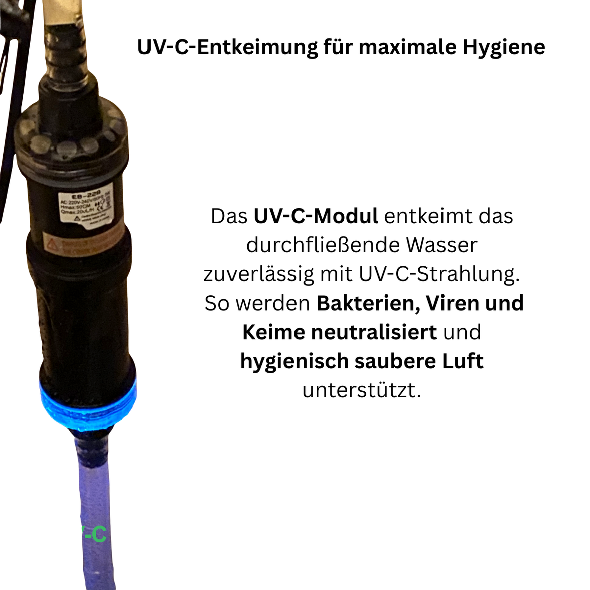 BIOKOOL "Model H++" mit UV-C und Ionisierung